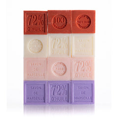 Pack of 12 Marseille soap cubes, 100 g