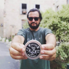 BEARD SOAP WITH 3 NATURAL ACTIVE INGREDIENTS. ALOE VERA, SHEA, CLAY