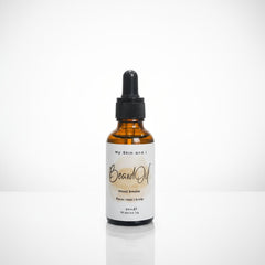 Bottle of Beard Oil on a white background