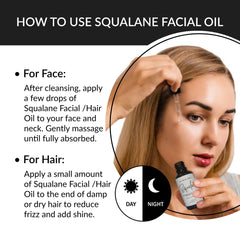 100% Plant-Derived Olive Squalane - Face & Hair Hydrating Oil