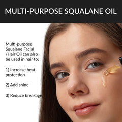 100% Plant-Derived Olive Squalane - Face & Hair Hydrating Oil