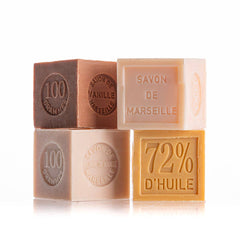 Pack of 12 Marseille soap cubes, 100 g