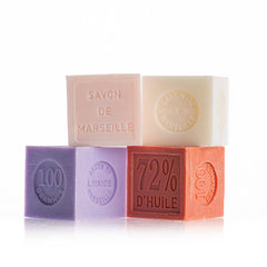 Pack of 12 Marseille soap cubes, 100 g